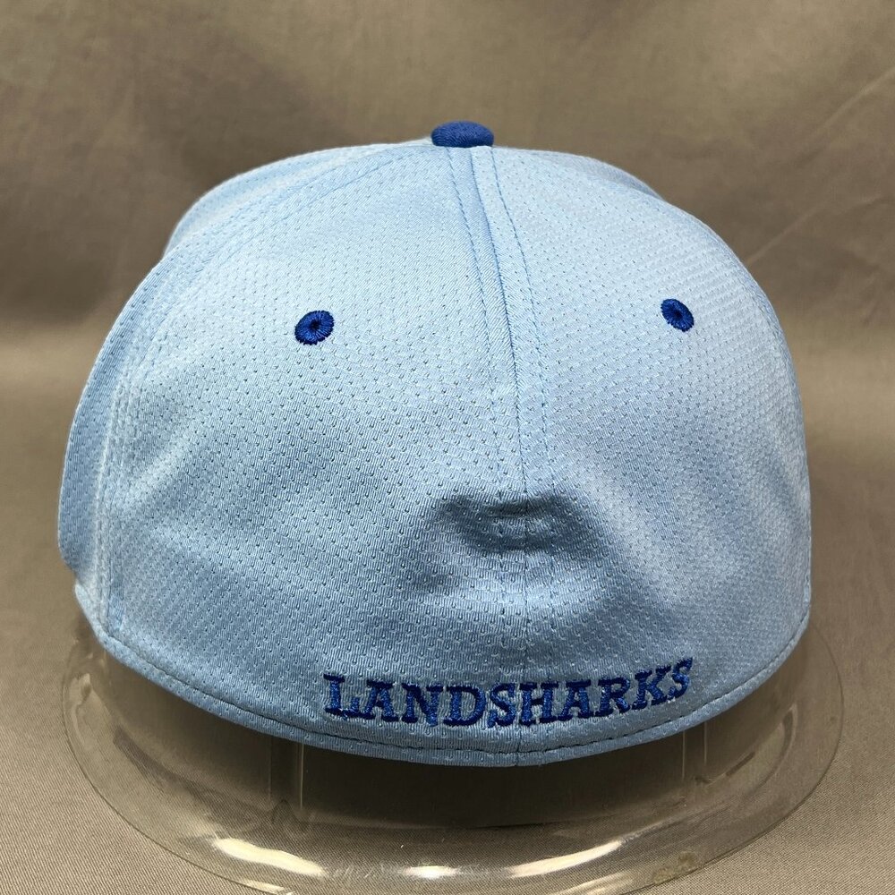 Land Sharks Travel Baseball The Game Pro Flex Fit M Hat Cap Blue Stretch Mens - Picture 3 of 14